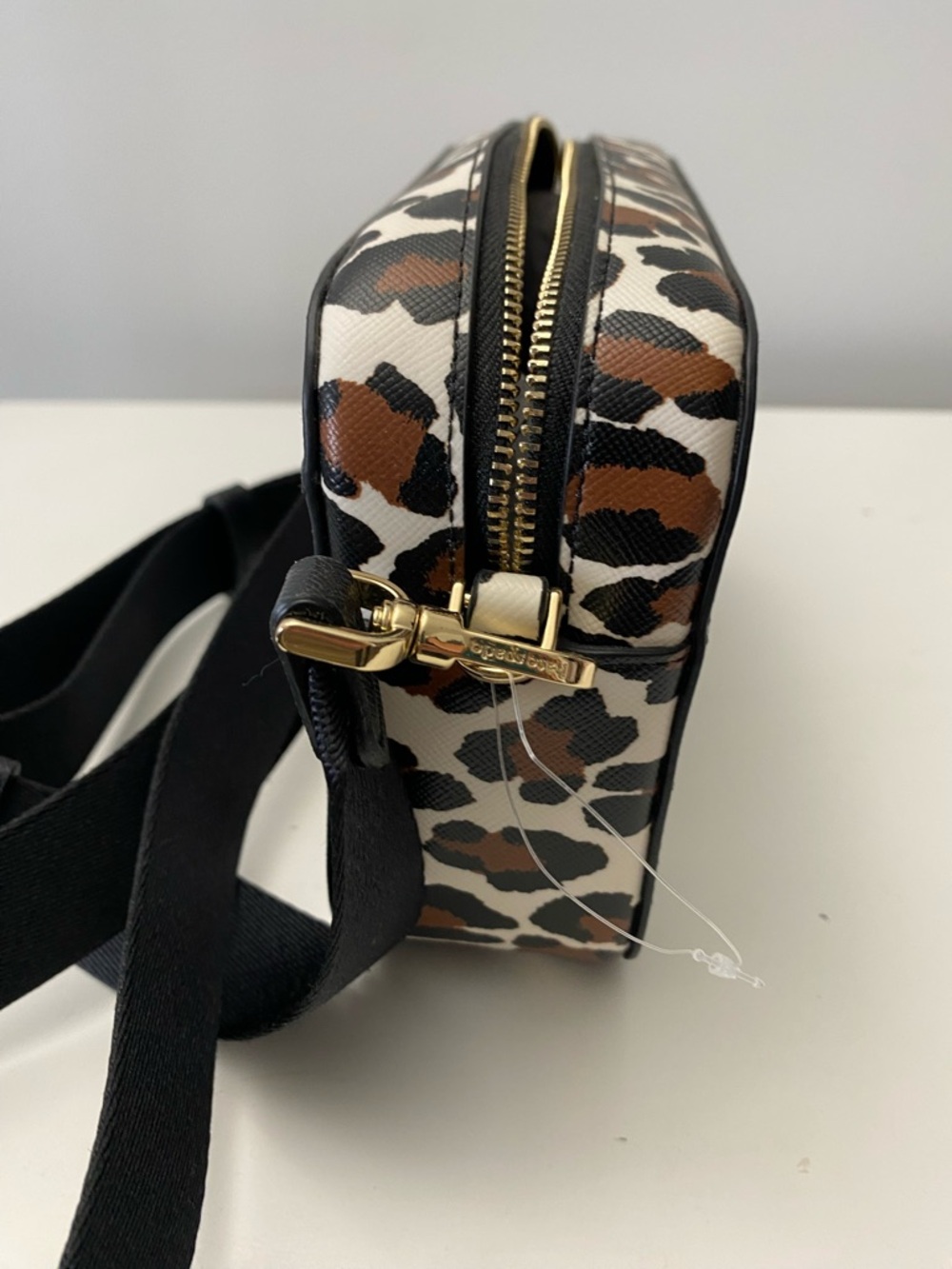kate spade Madison Leopard-Print Crossbody Camera Bag KI377 - Cream/Brown/Black - Picture 6 of 16